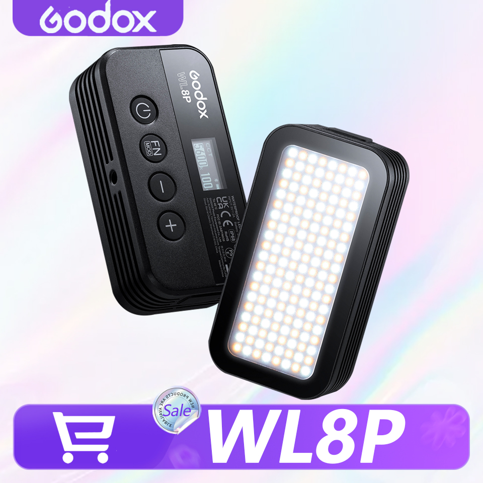 Photography Lighting Godox - Godox WL8P RGB Waterproof LED Light