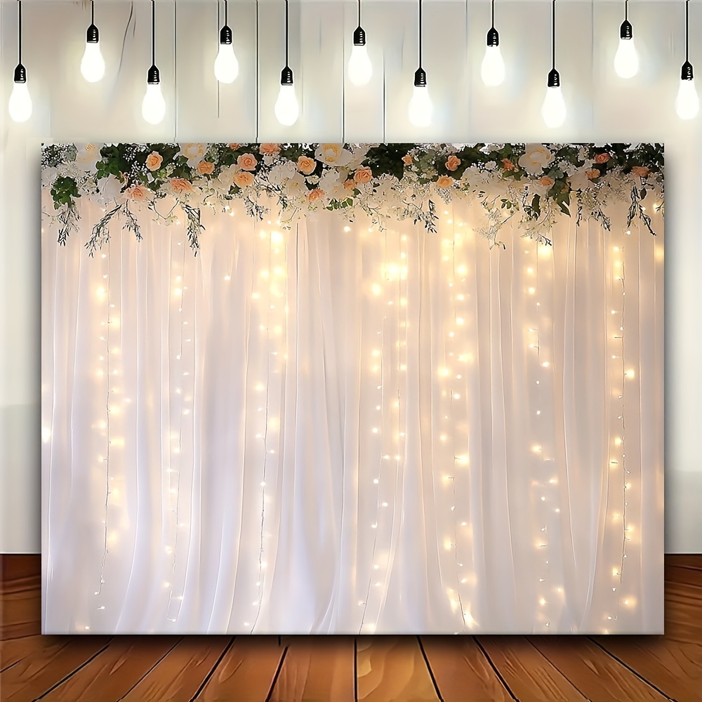1 white tulle curtain with war - مراجعة Photography Lighting Design وسعره