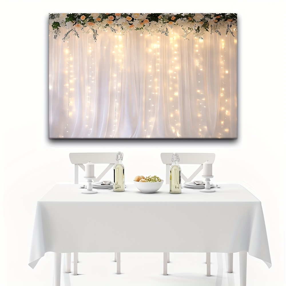 1 white tulle curtain with war - مراجعة Photography Lighting Design وسعره