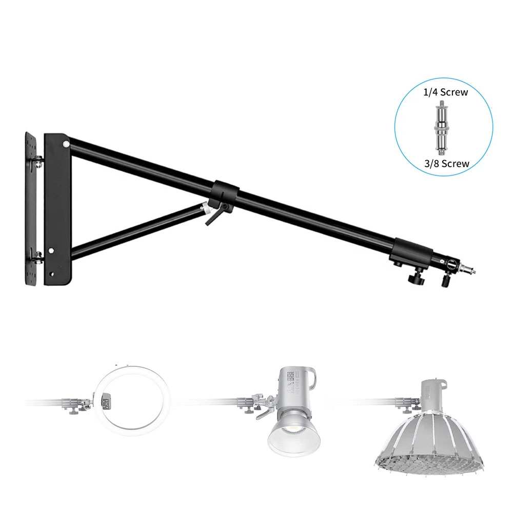 100/135/ 170cm Wall Mounting T - مراجعة Photography Lighting Triangle وسعره