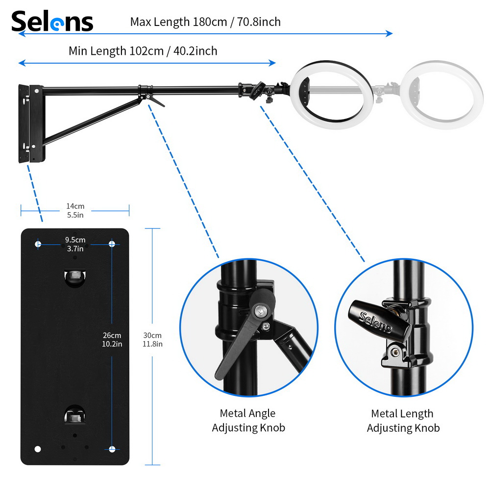Meking Wall Camera Mount With  - مراجعة Photography Lighting Triangle وسعره