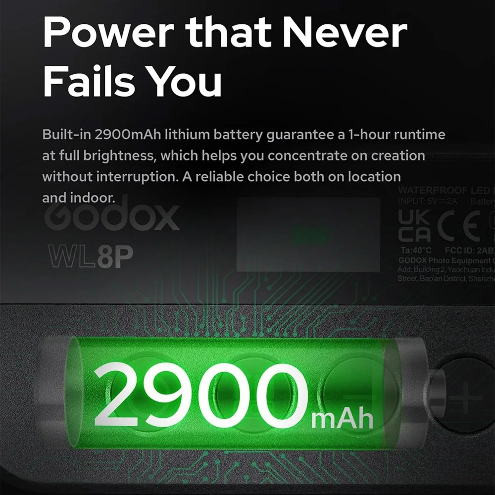 Godox WL8P RGB Waterproof LED  - مراجعة Photography Lighting Godox وسعره