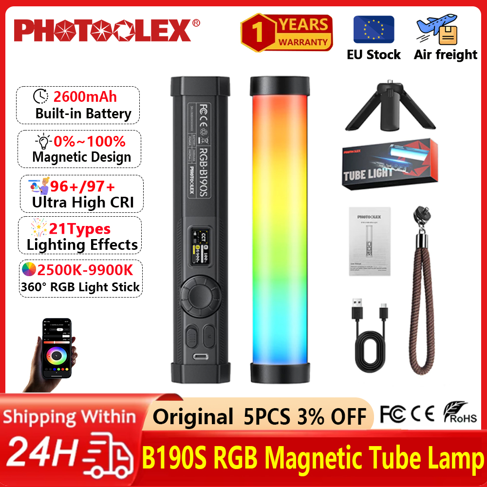PHOTOOLEX RGB Video Light Hand - مراجعة Photography Lighting Design وسعره