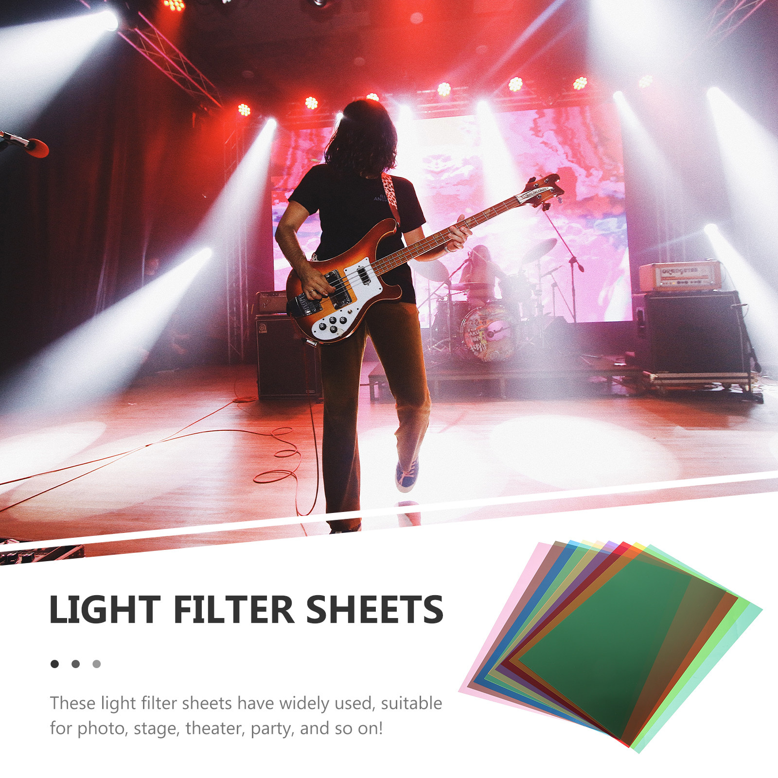 9Pcs Colored PVC Filter Sheets - مراجعة Photography Lighting Design وسعره
