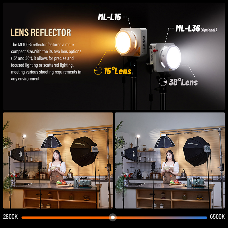 Godox ML100Bi/ML100R Bi-Color  - مراجعة Photography Lighting Godox وسعره