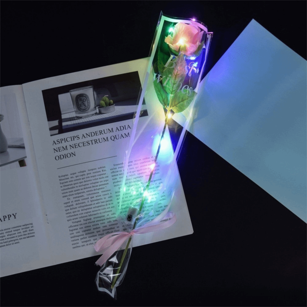 Glowing Artificial Rose Flower - مراجعة Photography Artificial Lighting وسعره