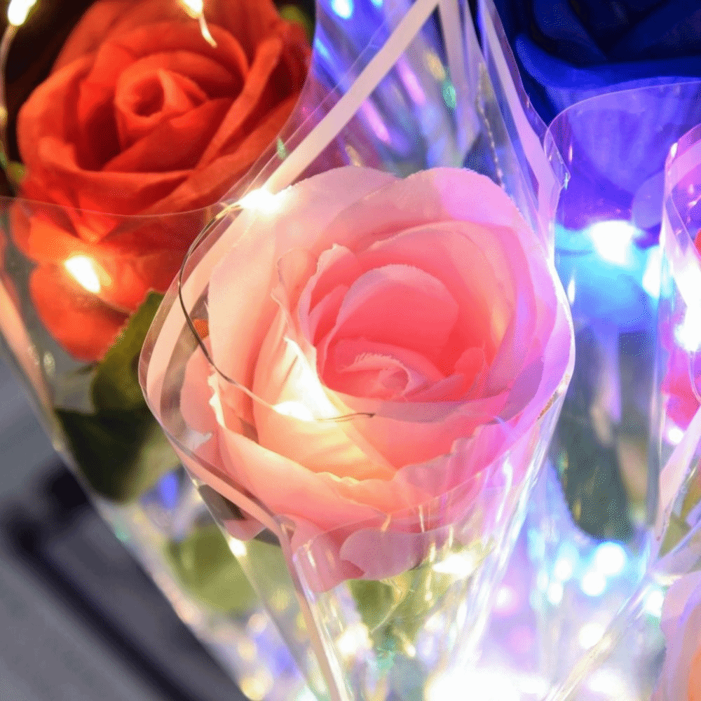 Glowing Artificial Rose Flower - مراجعة Photography Artificial Lighting وسعره