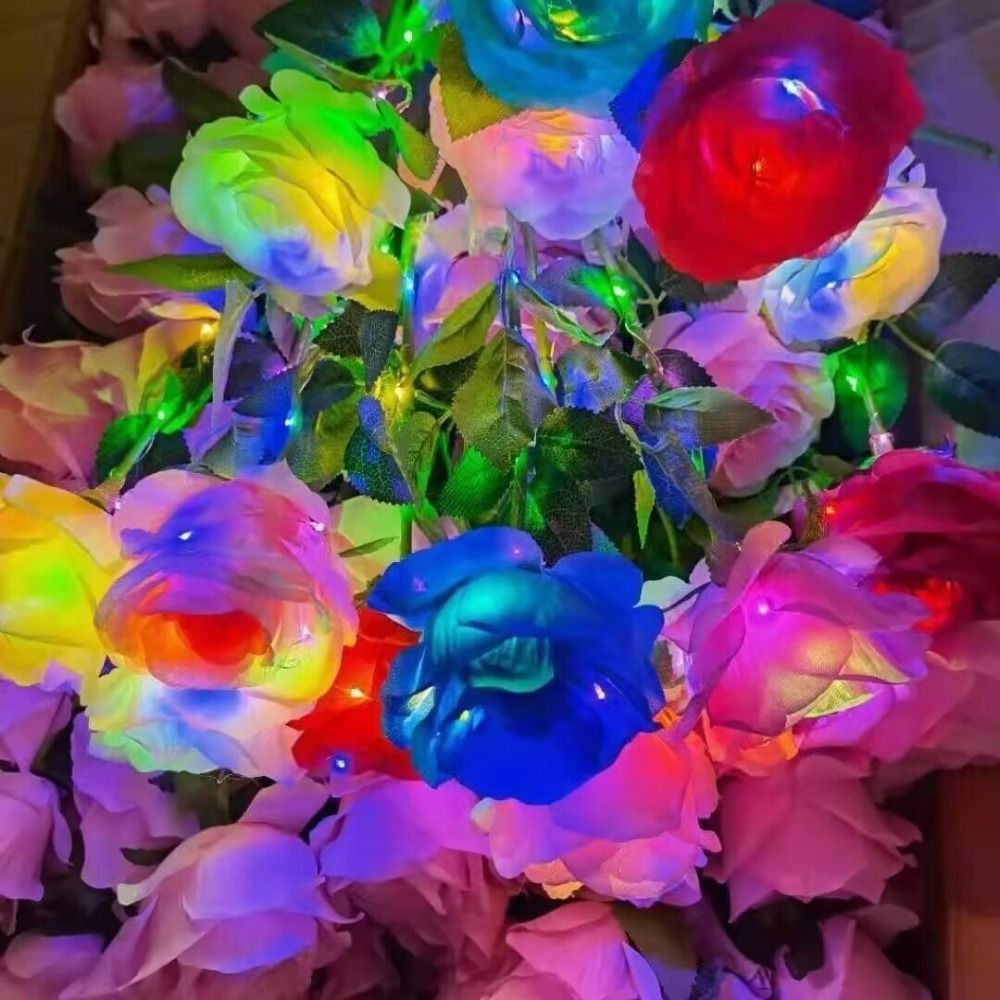 Glowing Artificial Rose Flower - مراجعة Photography Artificial Lighting وسعره