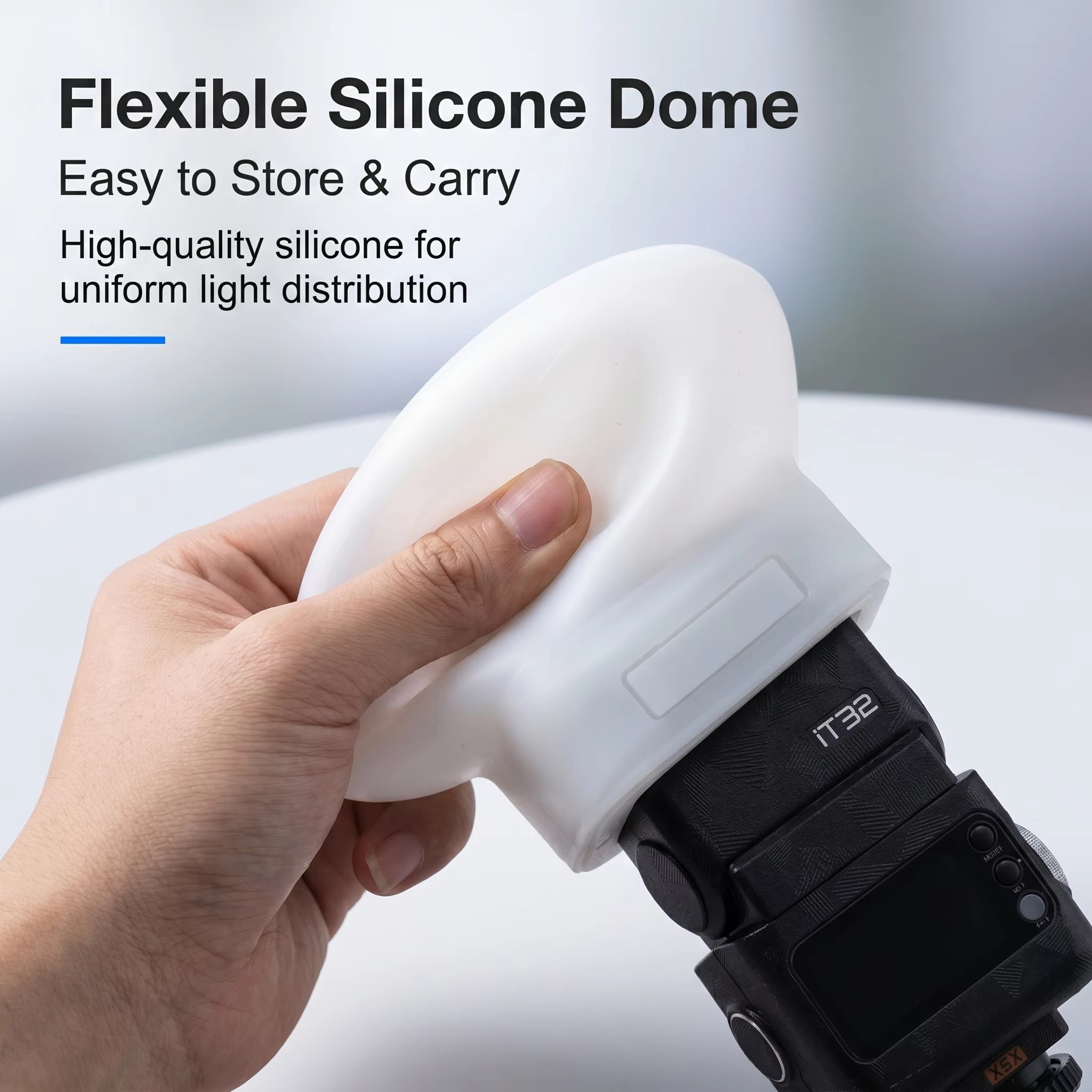Silicone Flash Diffuser Cover  - مراجعة Photography Lighting Godox وسعره