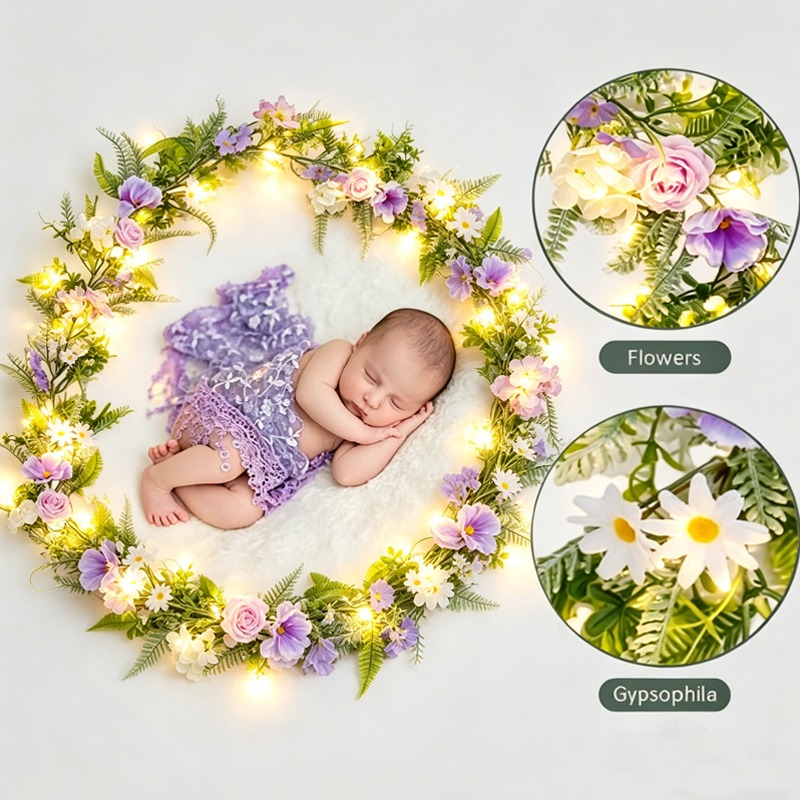 LED Artificial Peony Daisy Vin - مراجعة Photography Artificial Lighting وسعره