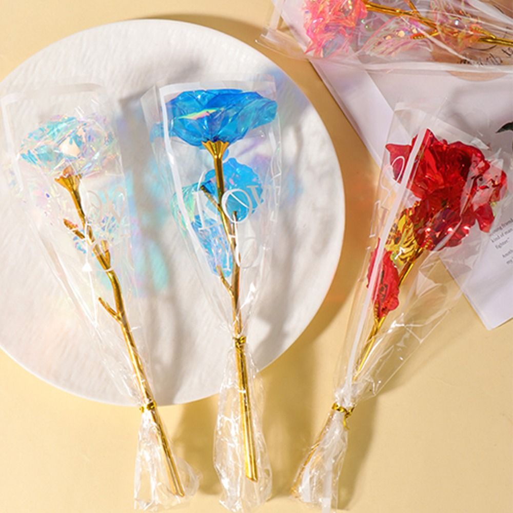 Glowing Gold Foil Rose Flower  - مراجعة Photography Artificial Lighting وسعره