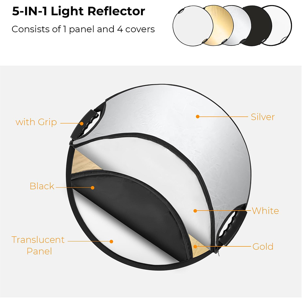MYOBO Reflector Photography Co - مراجعة Photography Lighting Case وسعره