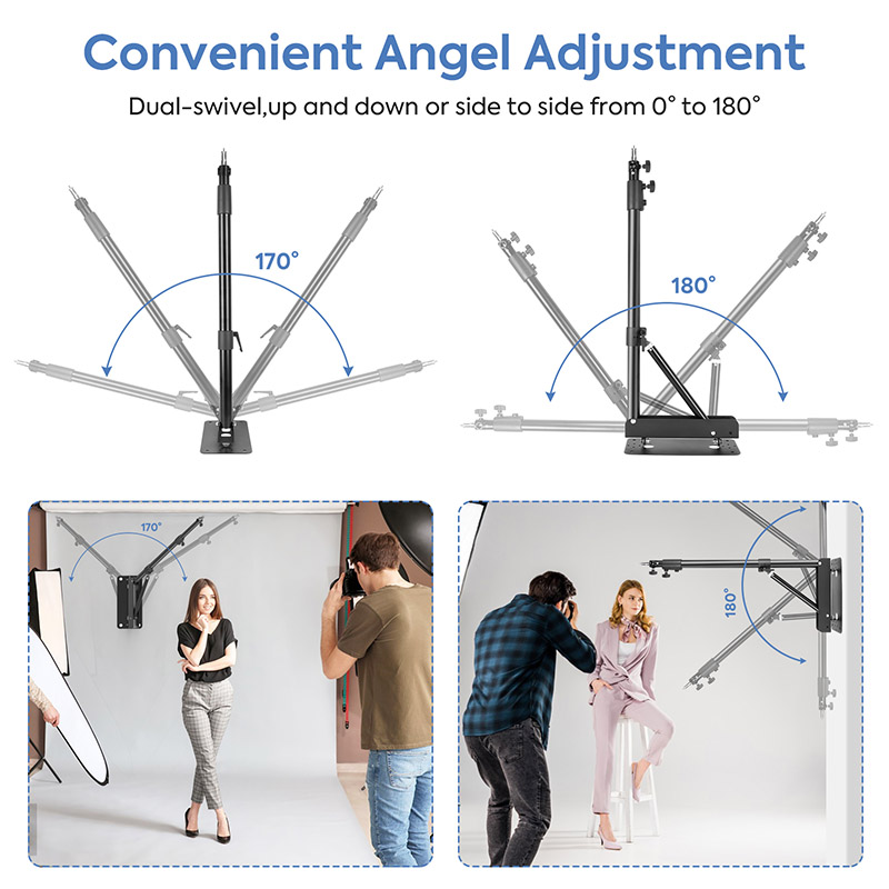 Photography Wall Mount Boom Ar - مراجعة Photography Lighting Triangle وسعره