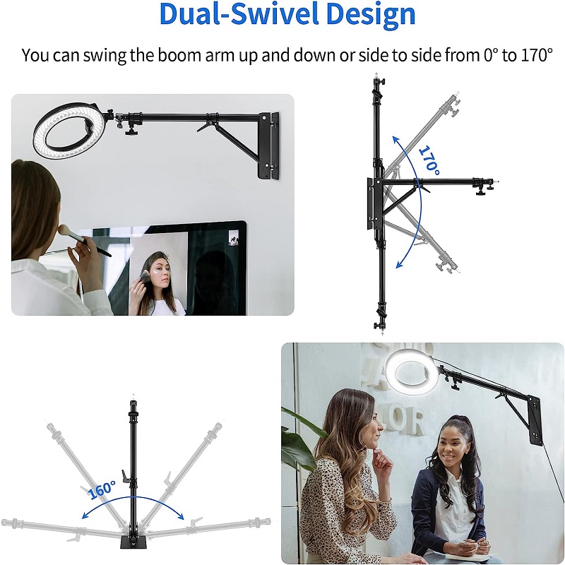 Selens 130cm Wall Mount Boom A - مراجعة Photography Lighting Triangle وسعره