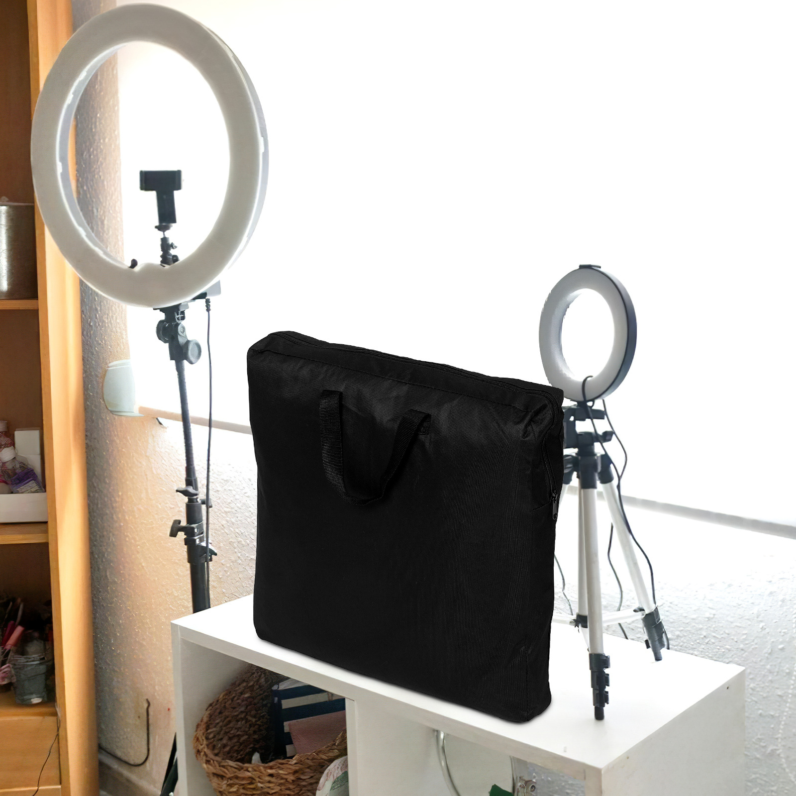 18-Inch Portable Ring Light Ca - مراجعة Photography Lighting Triangle وسعره