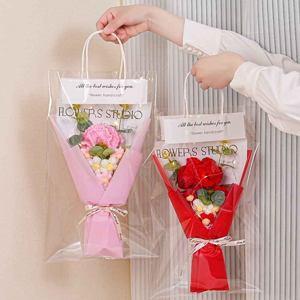 Knitted Crochet Flowers Bouque - مراجعة Photography Artificial Lighting وسعره