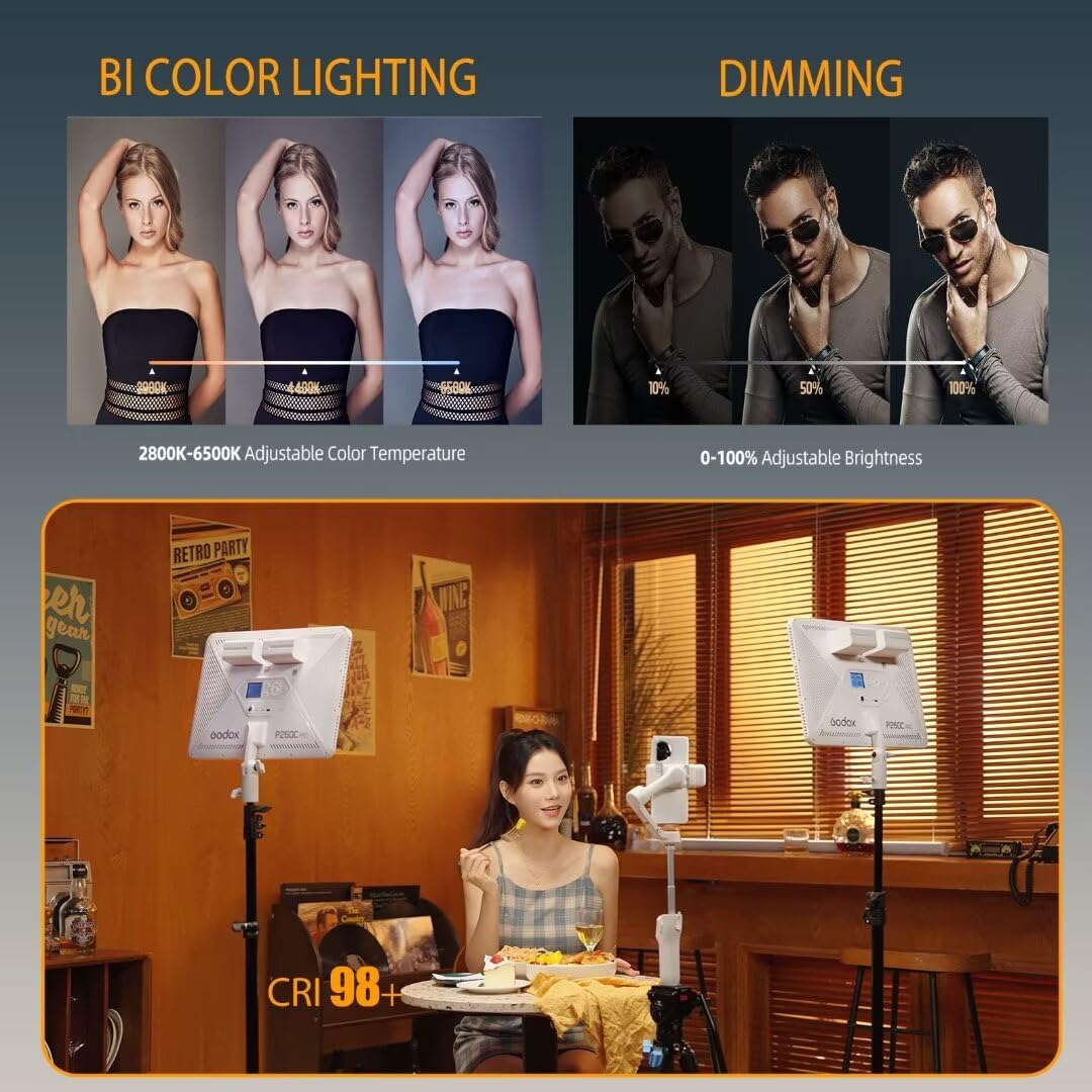 Godox P260C Pro LED Video Ligh - مراجعة Photography Lighting Godox وسعره