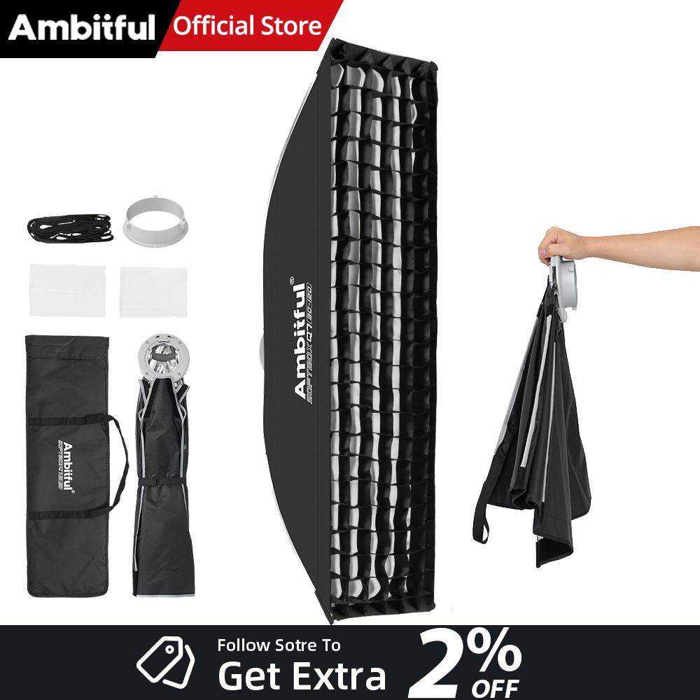AMBITFUL Q7-II 30*120cm Bowens - مراجعة Photography Lighting Case وسعره