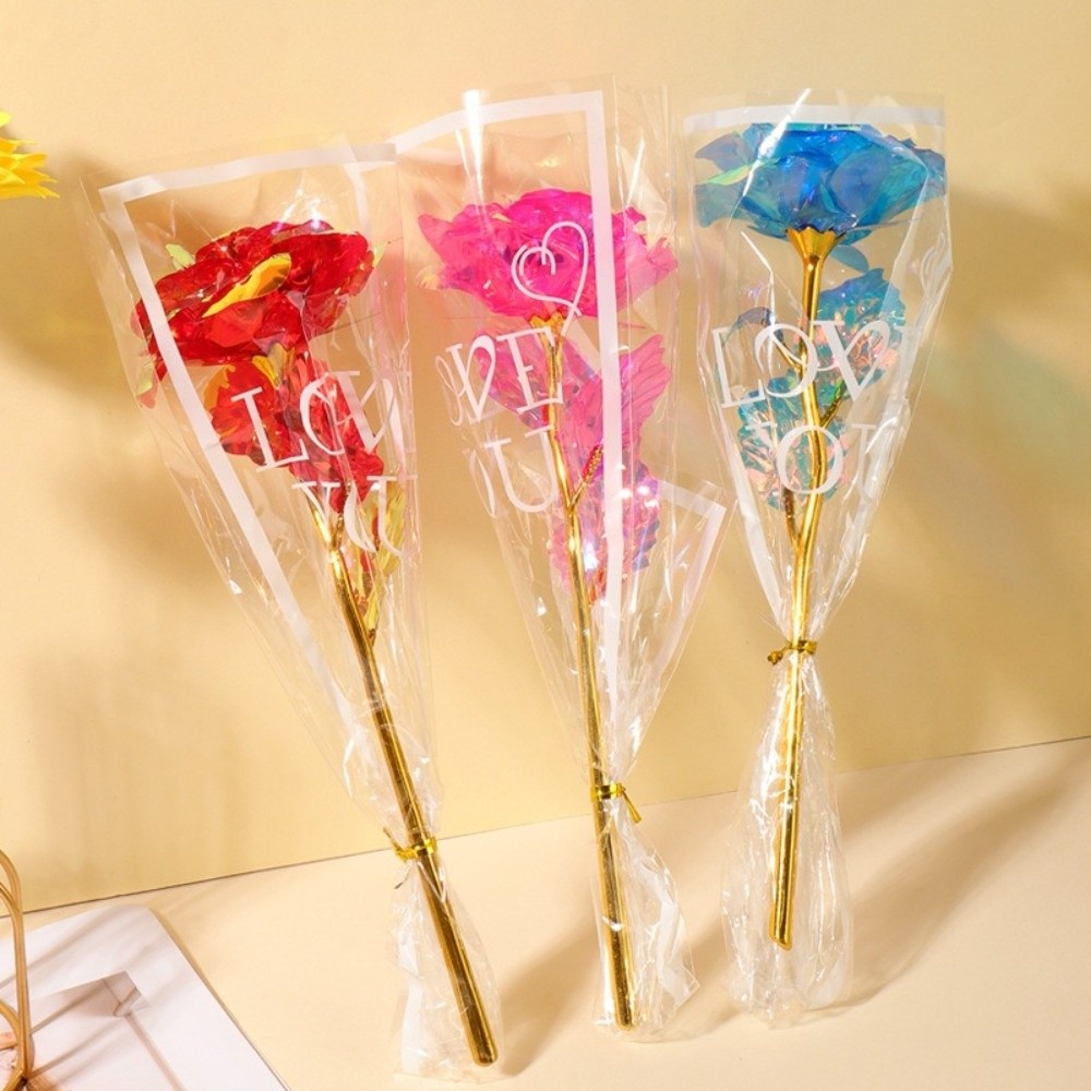 Glowing Gold Foil Rose Flower  - مراجعة Photography Artificial Lighting وسعره