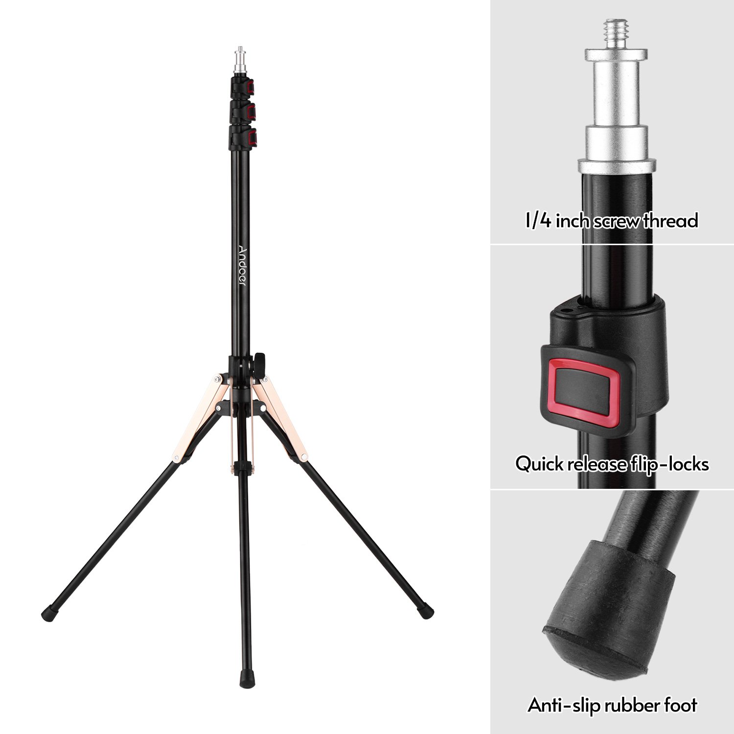 Andoer 190cm/74.8 Inch Portabl - مراجعة Photography Lighting Design وسعره