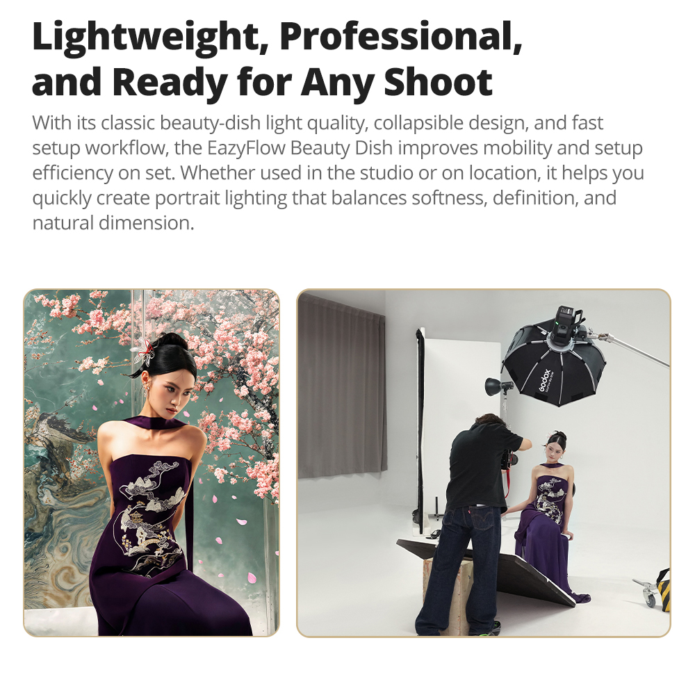 New Godox EazyFlow Beauty Dish - مراجعة Photography Lighting Design وسعره