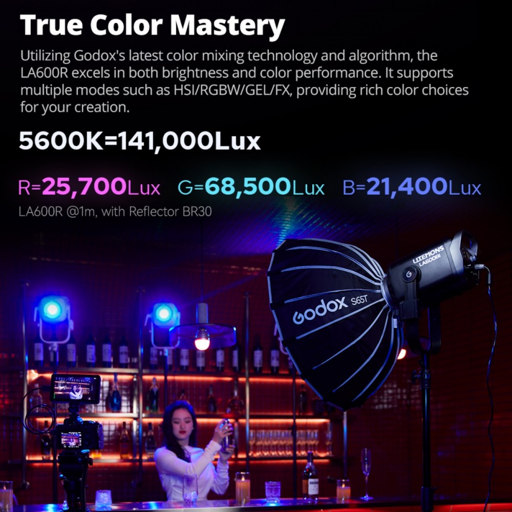 Godox LITEMONS LA600Bi LA600R  - مراجعة Photography Lighting Godox وسعره
