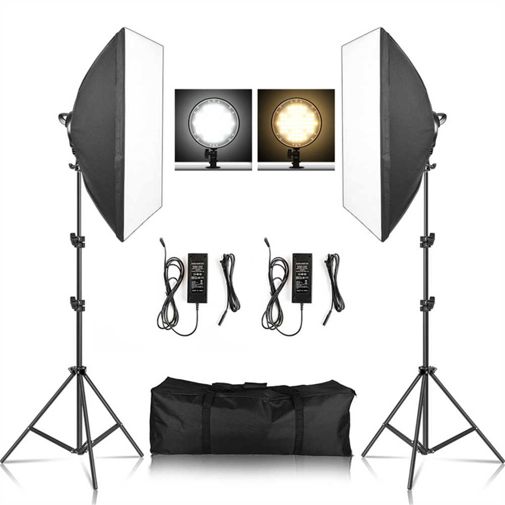 Softbox Light Photography Kit  - مراجعة Photography Lighting Case وسعره